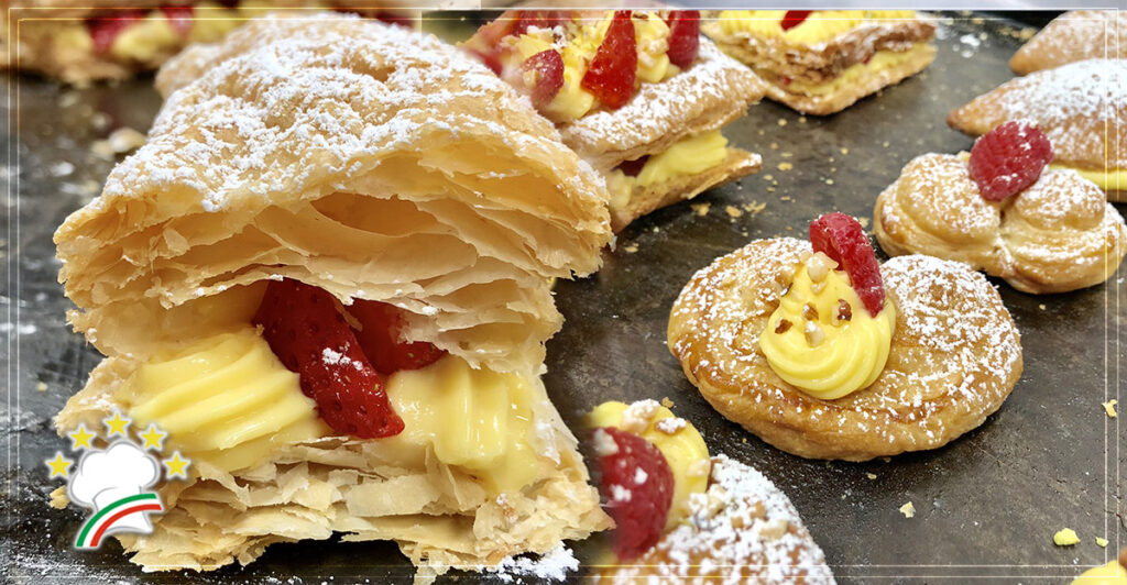 Corso di Pasticceria a Pisa: pasta sfoglia e creme.