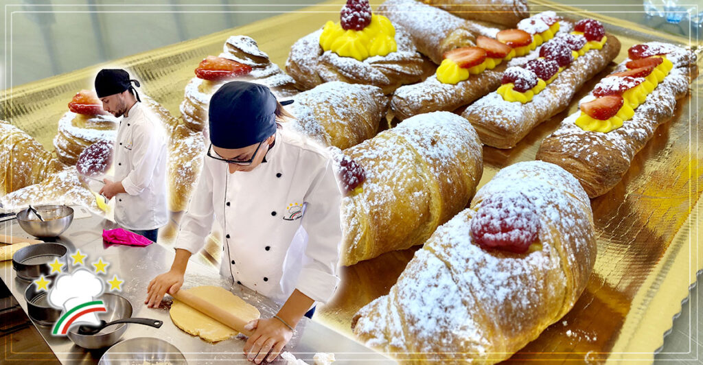 Corso di Pasticceria a Pisa: cornetti e treccine.