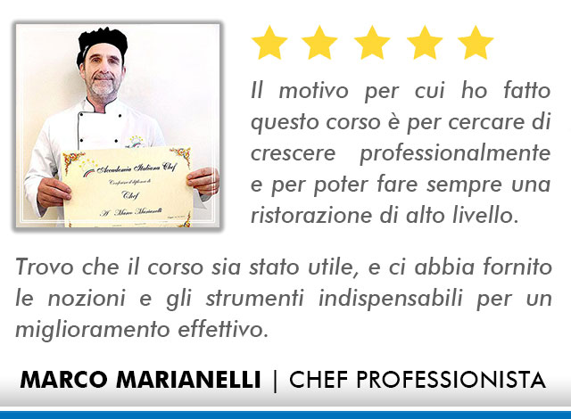 Corso Chef Opinioni - Marianelli