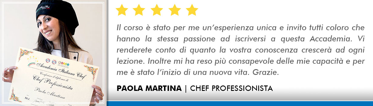Corso Chef Opinioni - Martina