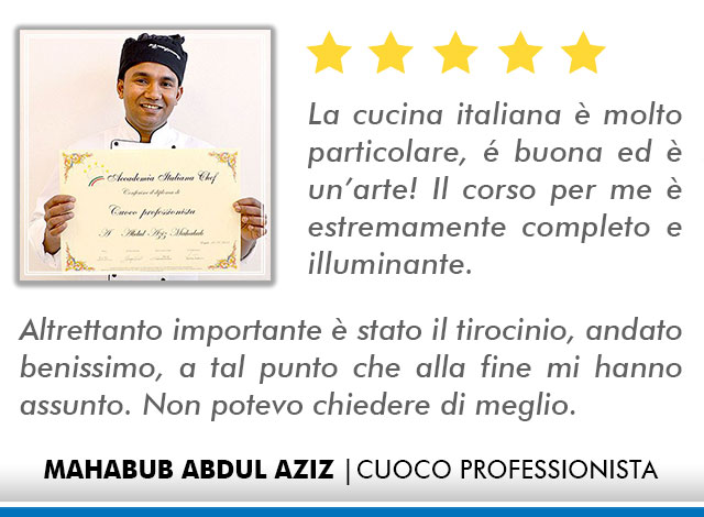Corso Cuoco Opinioni - Abdul